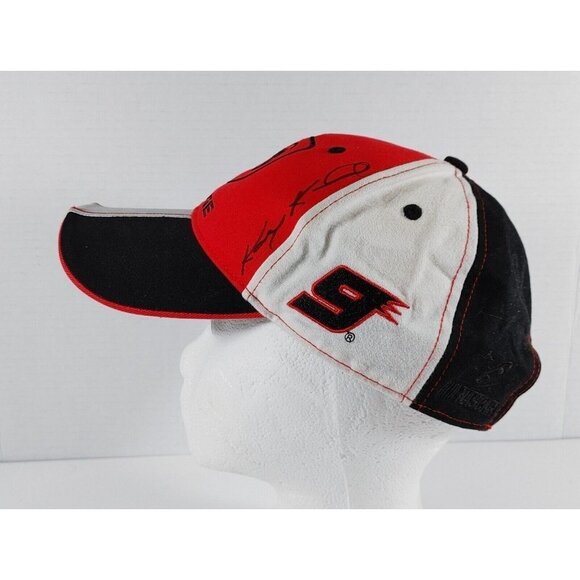 Dodge Racing Kasey Kahne #9 Hat Hook & Loop  Red White Black Cap Signature - Picture 4 of 7